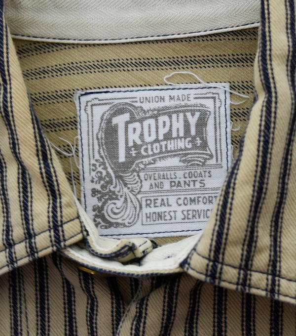 トロフィークロージング TROPHY CLOTHING コンチネンタル カバーオール ベージュ ジャケット ロゴ ベージュ Mサイズ 103MT-180