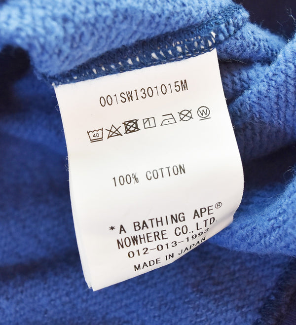 アベイシングエイプ A BATHING APE  COLOR CAMO COLLEGE CREWNECK カモ総柄 ロゴプリント クルーネックスウェットトレーナー  001SWI301015M スウェット マルチカラー Lサイズ 103MT-3069