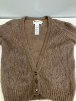 ハーレーオブスコットランド Harley of Scotland ラグラン モヘヤカーディガン スコットランド製 MADE IN SCOTLAND 18-080-913-0002-3-0 カーディガン ブラウン 34 101LT-218