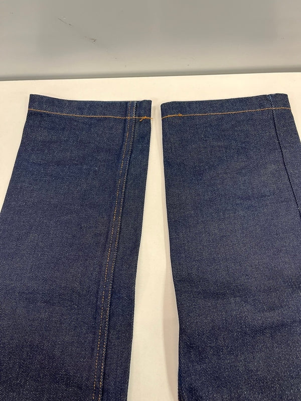 リベンジ REVENGE デニムパンツ インディゴ 刺繍ロゴ y2k 青 デニム ブルー Sサイズ 101MB-758