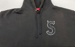シュプリーム SUPREME S Logo Hooded Sweatshirt エス ロゴ フーディ シャツ スウェット デビルSロゴ ツノSロゴ 黒 パーカ 刺繍 ブラック 2XLサイズ 104MT-2253