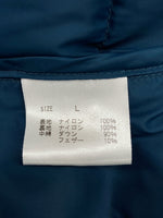 ナンガ NANGA INNER DOWN JACKET インナー ダウン ジャケット ノーカラー アウトドア WILD-1 紺 ジャケット ロゴ ネイビー Lサイズ 104MT-877