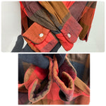 【曜日割引対象外】 ヴィンテージ vintage TOWN CRAFT PENNEY'S 60's 船タグ チェック レーヨンプルオーバー 長袖シャツ レッド Lサイズ 201MT-4700 VB