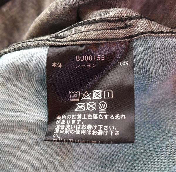 ハフ HUF DICE WOVEN TOP S/S RAYON SHIRT ダイス サイコロ オープンカラー レーヨンシャツ BU00155 半袖シャツ ブラック Sサイズ 103MT-2539