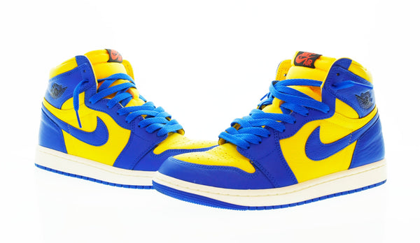 ナイキ NIKE WMNS AIR JORDAN 1 RETRO HIGH OG エア ジョーダン 1 レトロ ハイ オリジナル REVERSE LANEY FD2596-700 メンズ靴 スニーカー イエロー 26cm 103S-554