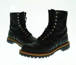 レッドウィング RED WING 8-inch Logger Non-Steel Toe 8インチ ロガー ノン・スティールトゥ  MADE in USA   4501 メンズ靴 ブーツ ワーク ブラック 9 1/2 D 27.5cm 103S-1354