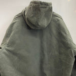 【曜日割引対象外】 カーハート Carhartt 00's アクティブジャケット パーカー モスグリーン ジャケット グリーン 2XLサイズ 201MT-4743 VB