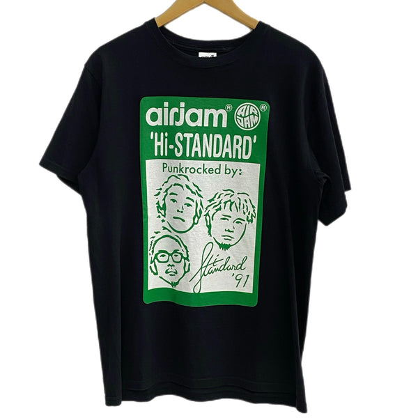 バンド・ミュージック系 ハイスタンダード Hi-STANDARD 2011 エアジャム AIRJAM Tシャツ ブラック Mサイズ 201MT-4510