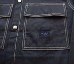 ハフ HUF MASON SHACKET コントラスト ステッチ ジャケット コットンツイル 24AW フレンチ ワーク ウェア  MASON SILVA ジャケット ネイビー Sサイズ 103MT-1778