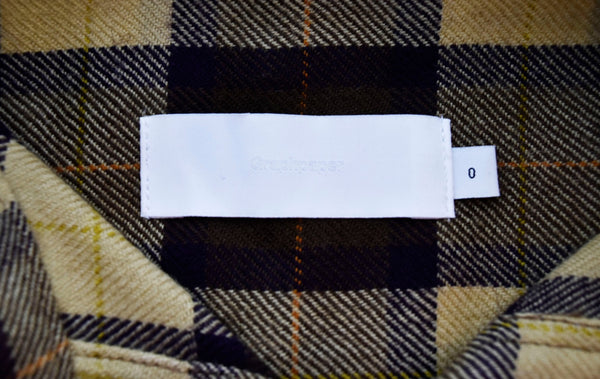 グラフペーパー Graphpaper  WOOL CHECK BAND COLLAR DRESS ワンピース 茶 GL194-60523 ワンピース ブラウン 0 103LT-58