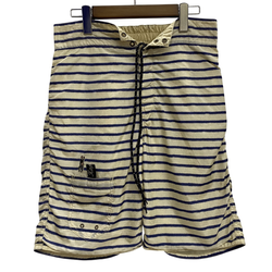 【曜日割引対象外】 キャピタル KAPITAL 10SS ビーチショートパンツ ナイロン ハーフパンツ ホワイト 2サイズ 201MB-1057 VB