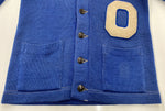 ヴィンテージ vintage 40s 40年代 IMPERIAL インペリアル レタードカーディガン ニット パチポケ ワッペン 青 サイズ 36 カーディガン ワンポイント ブルー 104MT-1856