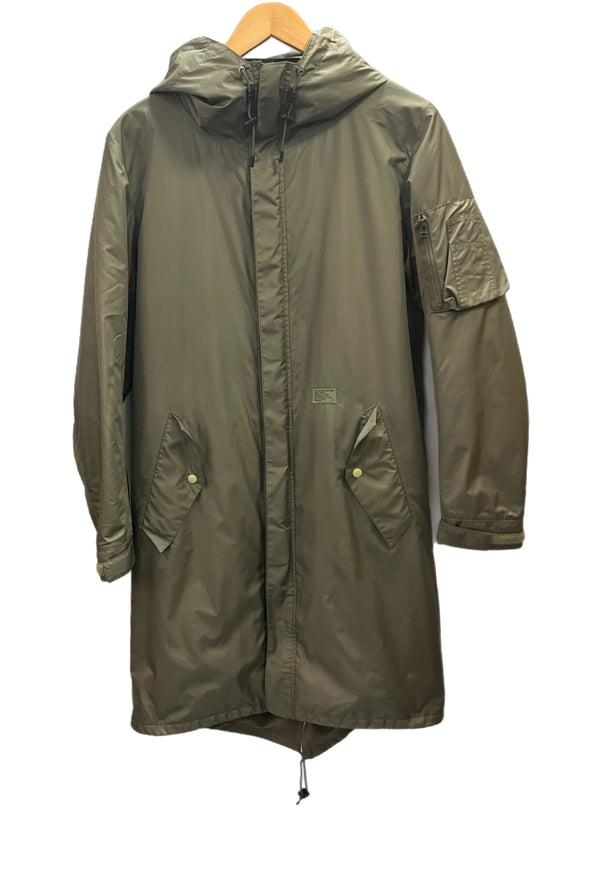 ダブルタップス WTAPS TAFFETA  LONG COAT 中綿 キルティング タフタ ロングコート 102SPDT-JKM05 - コート カーキ フリーサイズ 101MT-3140