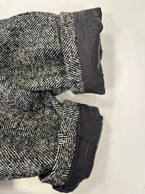 エブール ebure ノーカラーツイードコート ウールコート 3010200173 コート グレー サイズ36 101LT-214