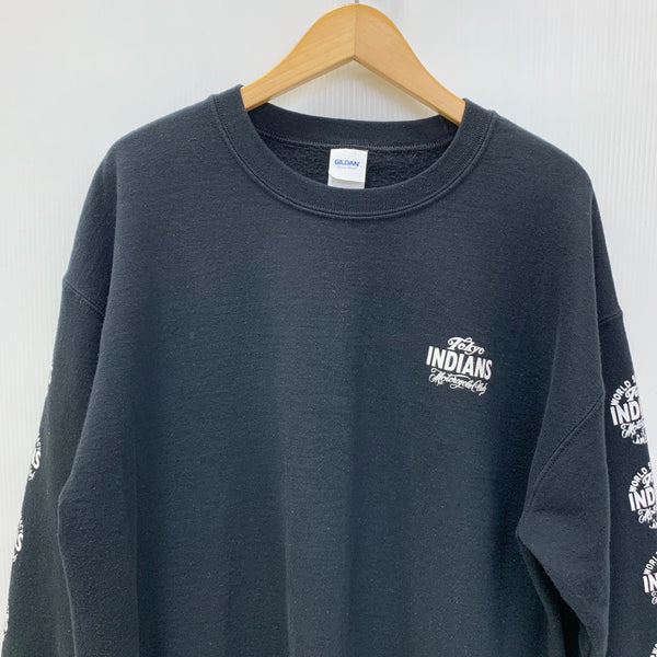 トウキョウインディアンズモーターサイクル  TOKYO INDIANS MC 東京インディアンズ GILDAN スウェット ブラック Lサイズ 201MT-3782