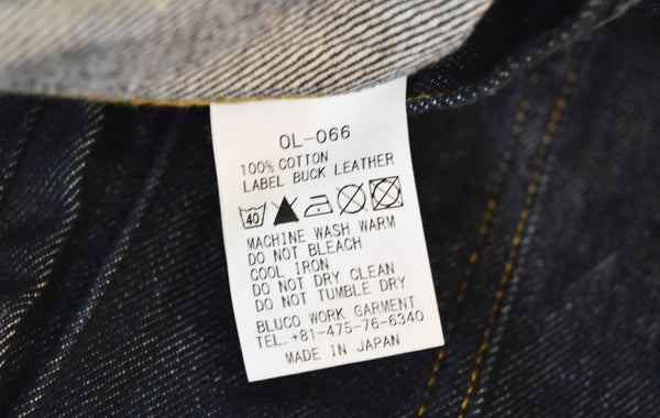 ブルコ BLUCO TRACKER JACKET ラッカージャケット デニムジャケット  OL-066 ジャケット ブルー Lサイズ 103MT-3172