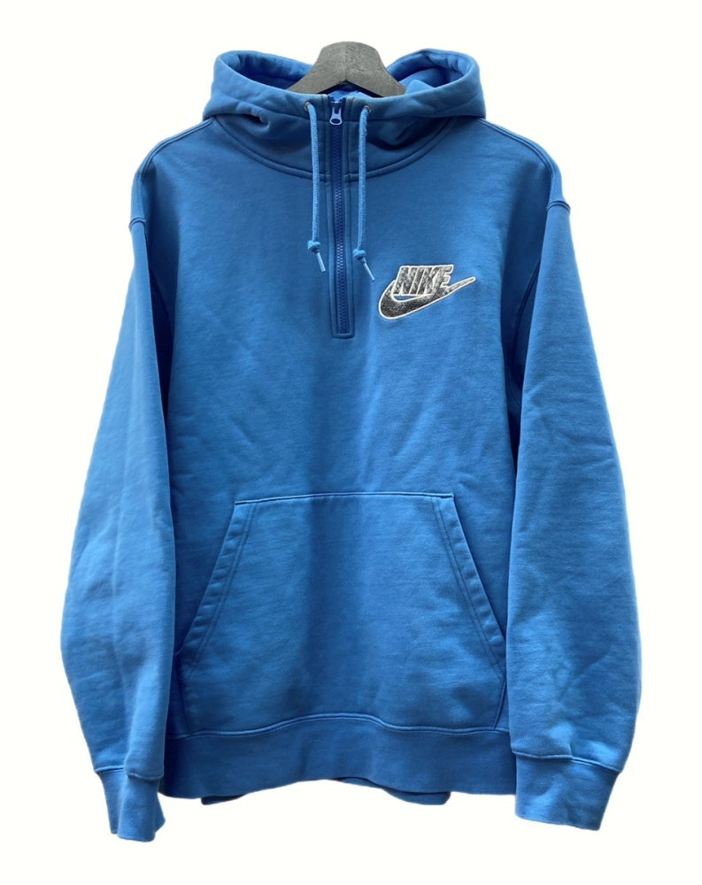 シュプリーム SUPREME 21SS × NIKE ナイキ Half Zip Hooded Sweatshirt ハーフ ジップ フーデッド  スウェットシャツ パーカー 青 DB2842-489 パーカ ロゴ ブルー Mサイズ 104MT-852 | 古着通販のドンドンサガール