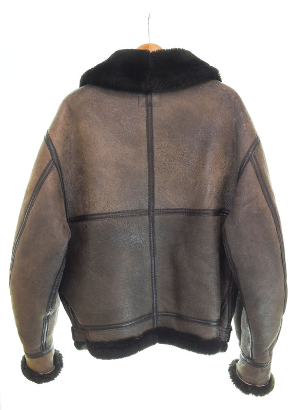 アヴィレックス AVIREX TYPE B-3 ムートン フライトジャケット 茶 AC-17755 ジャケット ブラウン Sサイズ 103MT-2519