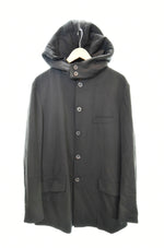 ヨウジヤマモト プールオム Yohjiyamamoto Pour Homme  21AW ボアフードジャケット ウールブルゾン 黒 HX-J17-100 3 ジャケット ブラック 103MT-1705