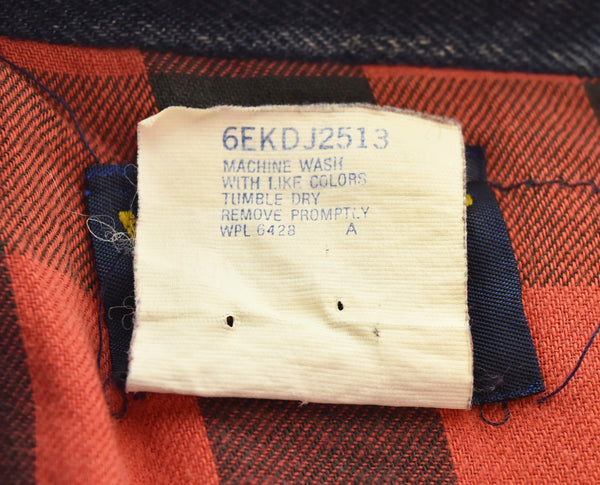 ラングラー Wrangler 80s 74575WM デニムトラッカージャケット 80's 裏地ネル ジャケット ブルー Sサイズ 103MT-3499