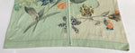 レオナール LEONARD FASHION PARIS ニット フロントジッパー ライトアウター シルク ラインストーン 花柄 パステル 緑 367403 カーディガン 刺繍 グリーン LLサイズ 104LT-7