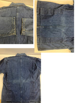 ヴィンテージ vintage 60's 60年代 CONE DENIM デニムジャケット ワークジャケット ブルゾン TALON ZIPPER 耳付き ジャケット ブルー 101MT-4790