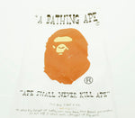 アベイシングエイプ A BATHING APE BAPE ロゴ プリント 半袖Tシャツ 黒 Tシャツ ブラック Mサイズ 103MT-733