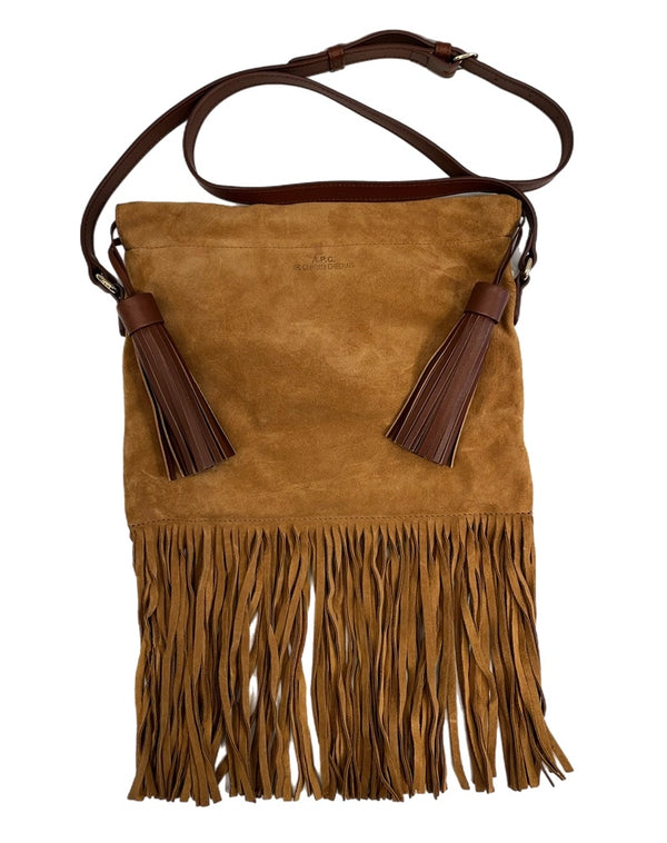 アー・ペー・セー A.P.C. アーペーセー Charlotte Chesnais シャルロット・シェネ フリンジバッグ レザー バッグ レディースバッグ ショルダーバッグ・メッセンジャーバッグ ブラウン 101bag-216
