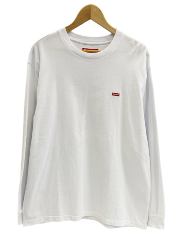 シュプリーム SUPREME Small Box L/S Tee スモールボックス ボックスロゴ 長袖カットソー ロンT ホワイト Mサイズ 101MT-4145