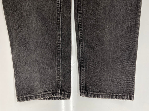 リーバイス Levi's 90s 90年代 550 後染め ブラック ジーンズ ジーパン USA製 ジッパーフライ ボタン裏515 無地 デニム ブラック W32 L32 104MB-296
