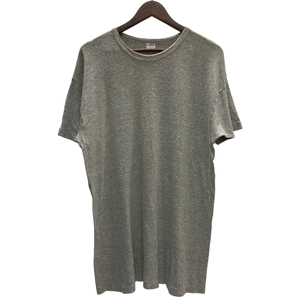 【曜日割引対象外】 チャンピオン Champion 70's 80's バータグ 完全目無し 無地 ブランク Tシャツ グレー Xlサイズ 201MT-4289 VB