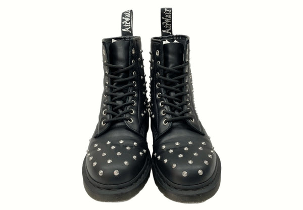 ドクターマーチン Dr.Martens 1460 STUD 8 HOLE BOOTS ホール レース アップ ブーツ スタッズ 黒 27040001 メンズ靴 ブーツ その他 ブラック UK 7 104-shoes464