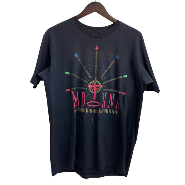 【曜日割引対象外】 ヴィンテージ vintage 90's マドンナ Madonna Hanes T-shirt USA製 Tシャツ ブラック Lサイズ 201MT-3828 VB