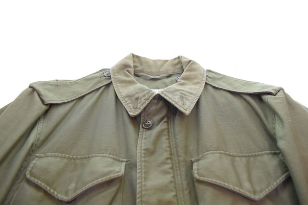ミリタリー Military アメリカ軍 M-51 フィールドジャケット ペンキ 雰囲気 USARMY CROWNジッパー 8405-255-8591 S-S ジャケット カーキ 103MT-2929