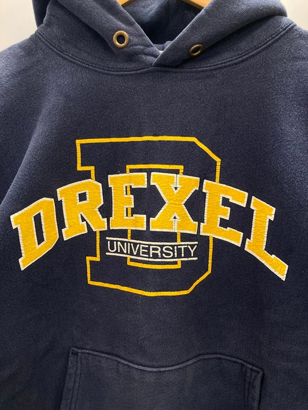 チャンピオン Champion 90s 刺繍タグ ヴィンテージ Vintage リバースウィーブ REVERSE WEAVE パーカー US古着 USA製 カレッジプリント  パーカ ネイビー Lサイズ 101MT-3026