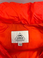 ピレネックス Pyrenex MARGAUX Down Jacket マルゴー ジップアップダウンジャケット ダウンコート  朱色系 ビビッドカラー フード付き HWM001 ジャケット サイズ36 101LT-152