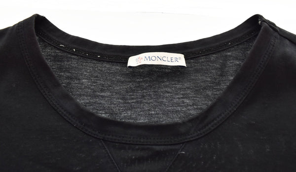 モンクレール MONCLER MAGLIA ﾀﾞﾌﾞﾙﾜｯﾍﾟﾝ Tｼｬﾂ E209180325008390Y Tシャツ ブラック Sサイズ 103MT-2855