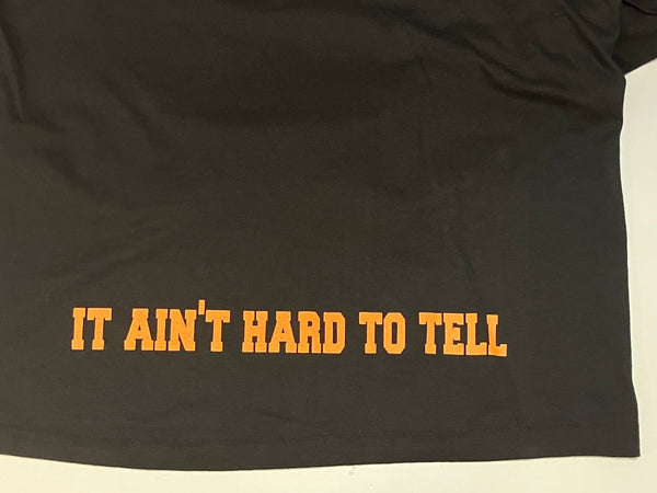 ラップTシャツ RAP-T  ONEITA NAS ILLMATICONE LOVE IT AIN'T HARD TO TELL 袖裾シングルステッチ Tシャツ ブラック Lサイズ 101MT-2669