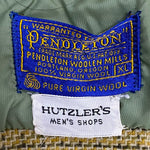 【曜日割引対象外】 ペンドルトン PENDLETON 60's Wool Open Collar Shirt 開襟 チェック 長袖シャツ 黄色 XLサイズ 201MT-3720 VB