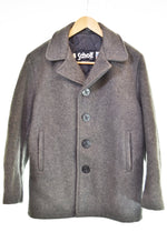 ショット SCHOTT ウール シングル ピーコート 38 38 ジャケット グレー 103MT-3507