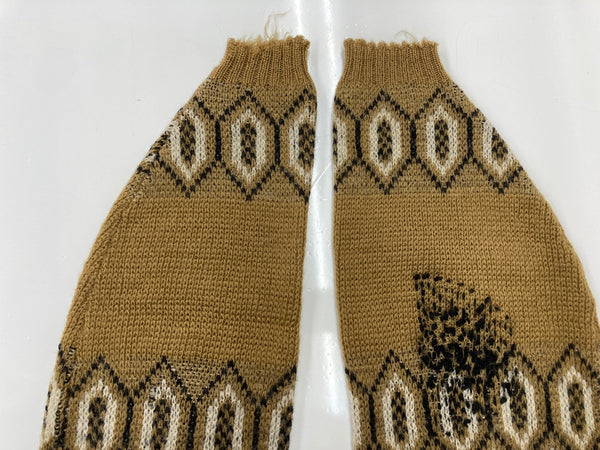 ヴィンテージ vintage OLSON スクエアネック ボートネック ノルディック ニット セーター ブラウン Lサイズ 104MT-1899