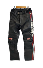 シンプソン SIMPSON 本皮 レザーパンツ バイカーパンツ ツーリング バイク用品 黒  ボトムスその他 ブラック Lサイズ 101MB-777