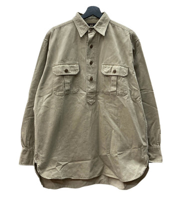 【人気】RRL 長袖 ワークシャツ 三ツ星タグ ダブルアールエル RRL 90s 三ツ星タグ プルオーバー