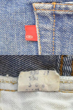 リーバイス Levi's 70s 501 66後期 ボタン裏6 赤耳 70's チェーン セルビッジ デニム ブルー 35/33 103MB-554