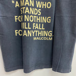 【曜日割引対象外】 ヴィンテージ vintage 90's Malcolm X Martin Luther king jr Tee Tシャツ ブラック 201MT-3973 VB