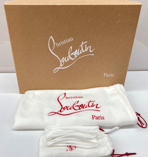 クリスチャンルブタン Christian Louboutin LOUBISHARK ルビシャーク カーフスキン レザー VERSION WHITE バージョンホワイト イタリア製 WHITE 白 3200517 WH43 レディース靴 スニーカー ホワイト SIZE40 104S-993