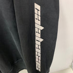 イージー YEEZY SEASON 4 袖プリント KW4C203 スウェット ブラック XLサイズ 201MT-4258