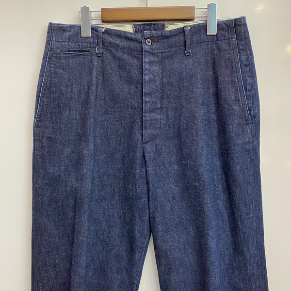 【曜日割引対象外】 アットラスト AT LAST & CO デニム トラウザーパンツ デニム ブルー W32サイズ 201MB-1150 VB