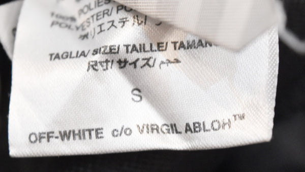 オフホワイト OFF-WHITE 17SS DIAG SPRAY MESH SHORTS スプレーデザイン メッシュハーフパンツ  ハーフパンツ ブラック Sサイズ 103MB-605