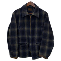 【曜日割引対象外】 ヴィンテージ vintage 40’s 40s 40年代 HANWAY スポーツジャケット TALON zip コの字 ジャケット ブルー 201MT-3486 VB
